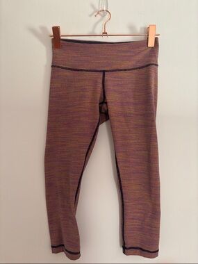 lululemon athletica Space Dye Wunder Under Crop Leggings Size 6